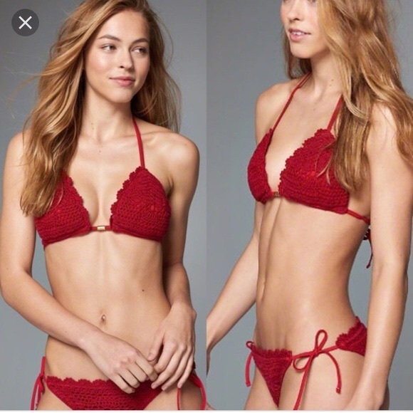 Abercrombie & Fitch Other - Abercrombie red crochet bikini